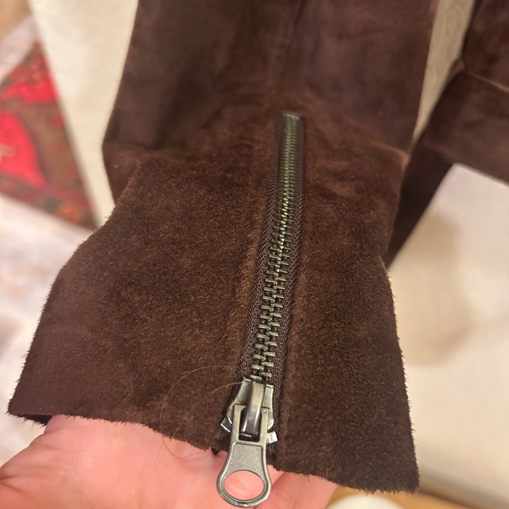 ASOS Brown Suede Moto Jacket - Picture 4 of 4